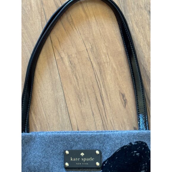 Kate Spade New York Floral Wool Tote Bag With Black Handles - Picture 5 of 9